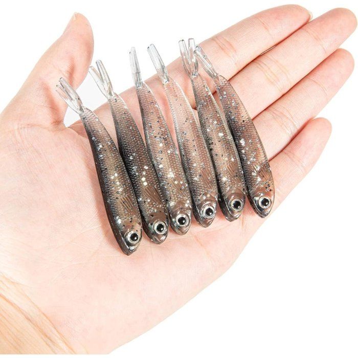 Leurre Bass 10 Par Pack Appâts à Grande Morsure Anneau Ver à Disque (RW