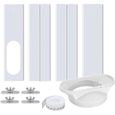 Joint de porte pour climatiseur portable avec adaptateur universel 13/15 cm, verrouillage de sécurité et joint
