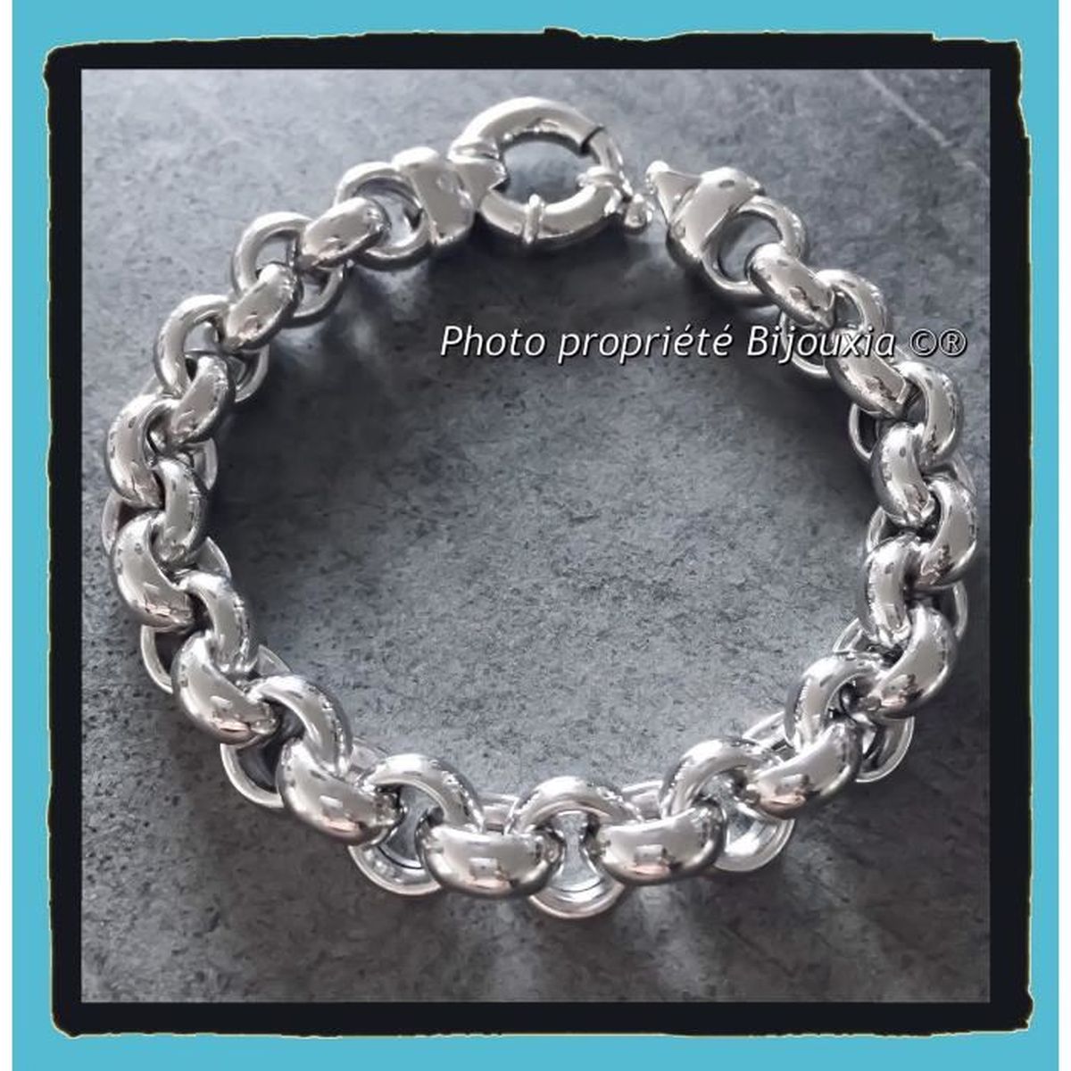 8/" Cubain Bracelet 11 g argent massif