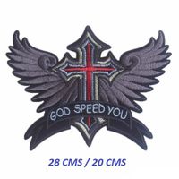 GRAND ECUSSON PATCH THERMOCOLLANT GOD SPEED YOU 28 CMS / 20 CMS