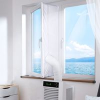 Joint de fenêtre 4M pour climatiseurs mobiles, joint de fenêtre de climatiseur blanc étanche utilisé pour l'arrêt d'air chaud 400 cm