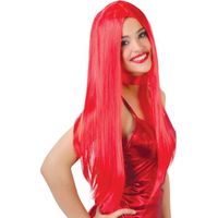 Perruque Longue Rouge Femme - Fiestas Guirca