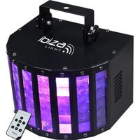 IBIZA LIGHT BUTTERFLY-RC Effet Butterfly à 6 LED couleur avec télécommande