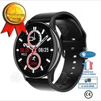 INN® Bracelet intelligent Appel Bluetooth montre de santé fréquence cardiaque Sport business homme noir tactile + bouton