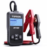 Testeur de Batterie de voiture 12 V TOPDON BT50 Automobile 100-2000 CCA Testeur de Charge de Batterie en Français