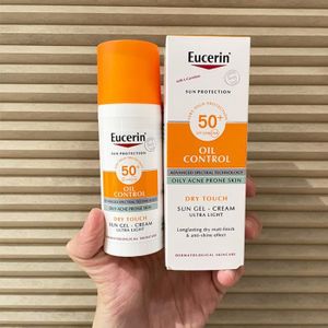 APRÈS-SOLEIL Eucerin-Crème solaire imperméable pour le visage, Contrôle du sébum, Peau sensible, Protection UV, éventuelle