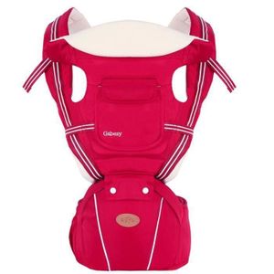 PORTE BÉBÉ Porte-bébé ergonomique - Echarpe de Portage Ventral Dorsal - Rouge - 3-48 mois - 25 kg