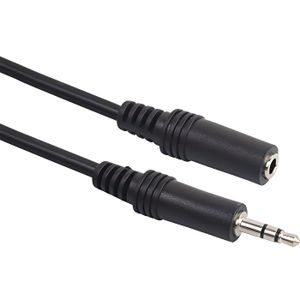 Cable Rallonge Jack 3.5mm TRRS OMTP 1m Male Femelle avec Mic pour Casque PC  Noir