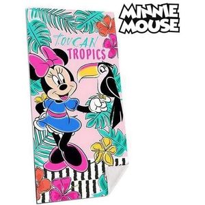 Disney Minnie Mouse Tropical Serviette Bain Plage 100% Cotton 70cm X 140cm 