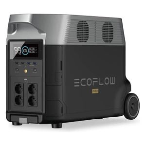 GROUPE ÉLECTROGÈNE Générateur d'énergie portable EF Ecoflow Delta Pro Batterie pour la maison extensible 3,6 kWh - 25 kWh, grande sortie CA 3600 W,