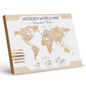 PUZZLE Puzzle en bois Mappemonde - EWA - 144 cm - Voyage 