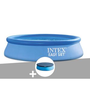 PISCINE Piscine autoportée - INTEX - Easy Set - 2,44 x 0,61 m - Ronde - Hors-sol - Bleue