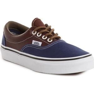 BASKET Baskets K Era - VANS - Enfant - Bleu/Marron - Textile - Lacets