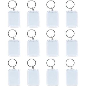 SAUVOO-Porte-clés photo transparent en acrylique, cadres