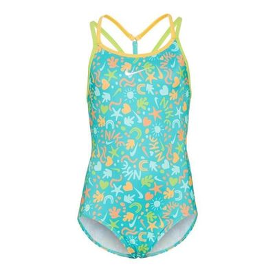 Maillot De Bain 1 Pièce Fille – Motif Batik été – Tissu Polyester élastique – Pour Plage, Piscine, Sports Nautiques