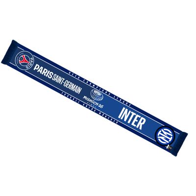 Écharpe - PARIS SAINT GERMAIN - INTER MILAN - Finale Ligue des Champions 2025 - Acrylique - 140 cm
