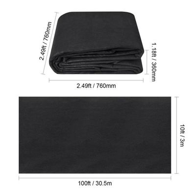 Toile Géotextile Anti-mauvaises Herbes Aquagart - 95 M² (1,9m X 50m) - 200 G/m² - Blanche - Drainage Et Protection