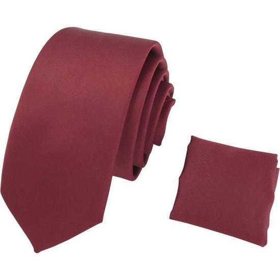Coffret Cravate Bouton Manchette Mouchoir de poche