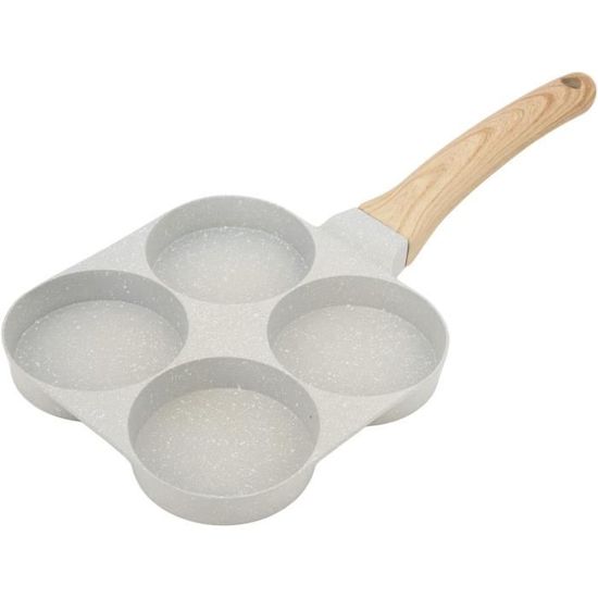 Poêle à Raclette Triangulaire Anti-Adhésive 4 Pièces + 4 Spatules Bois – Idéal Maison, Cuisine Et Camping
