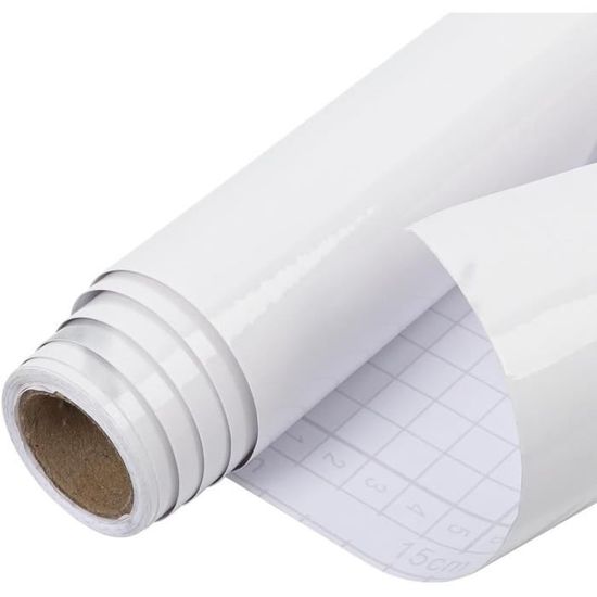 Papier Peint Blanc Brillant