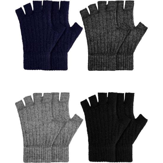 Ensemble De Gants Et De Gants Pour Enfants: Gants En Tricot Chaud