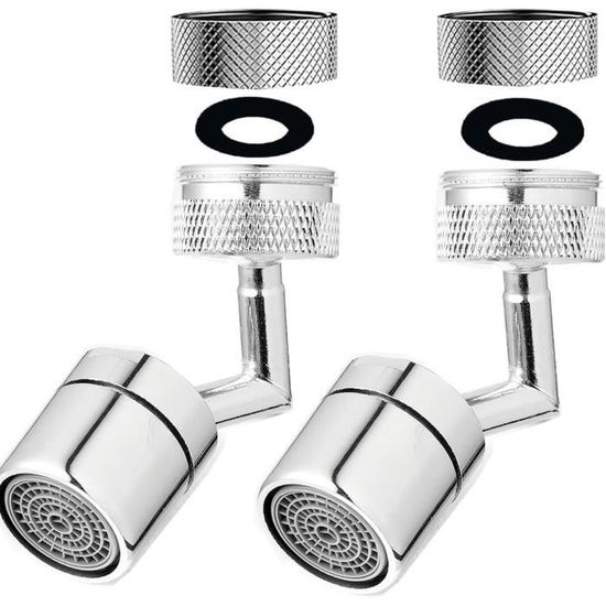 Waternymph 2 Modes Réglable Aérateur Robinet 720 Degrés Grand Angle