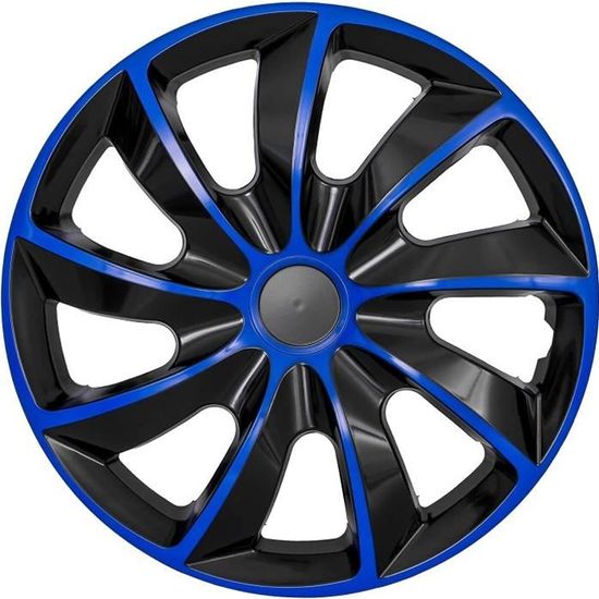 Enjoliveurs de roues 14 " bleu-noir universel 4pcs NRM QUAD