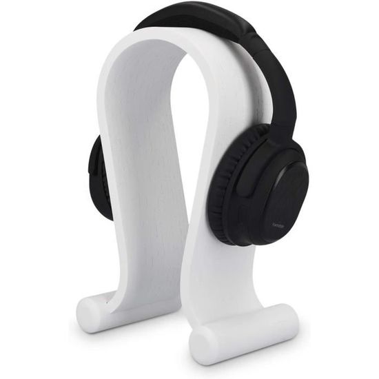 Support Casque Stand De Casque Bois - Tenez-Vous For Casque Noyer
