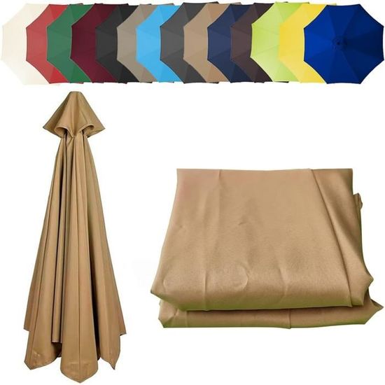 Housse De Rechange Pour Parasol Protection Uv Tissu De Rechange Pour Parasol 2M-2.7M-3M 6