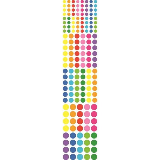 Gommette pour enfant en rouleau Formes géométriques 610 pièces - MegaCrea  DIY Multicolore - Assort. - Cdiscount Jeux - Jouets