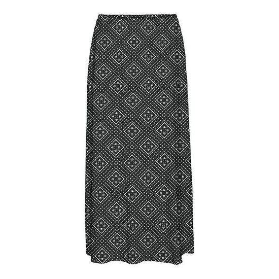 Jupe Crayon Marks & Spencer Taille 12 - Noir Géométrique, Coton - Occasion Très Bon état