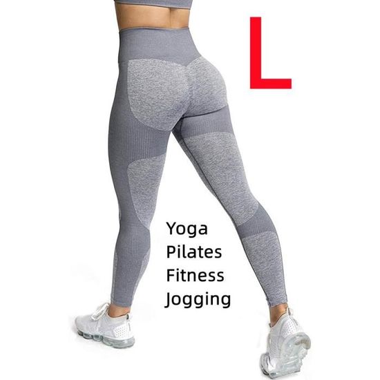 Legging de Sudation Femme Marque Gris Taille L Anti Cellulite Yoga Fitness