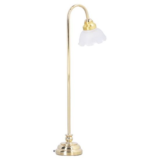 Lampadaire Miniature LED Avec Piles Pour Maison De Poupée 1:12 - Éclairage Réaliste Et Coloré