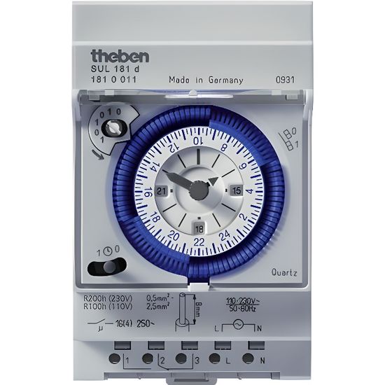 horloge journaliere 1 contact no nf sul 181 d cdiscount bricolage