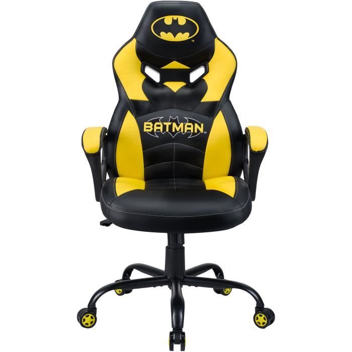 Subsonic Batman Junior Siège de jeu sur PC Siège capitonné Jaune Neuf - vue 4