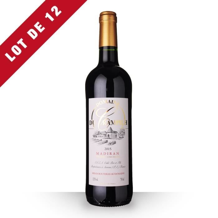 12X Domaine du Crampilh 2015 Rouge 75cl AOC Madiran - Vin Rouge