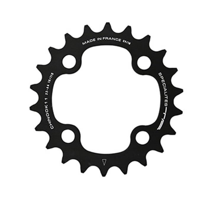 PLATEAU VTT 4BRA DOUBLE-TRIPLE 38DTS D.104 EXTERIEUR CHINOOK NOIR ALU TA POUR SHIMANO - SRAM - RACE FACE - FSA 9-10-11V.