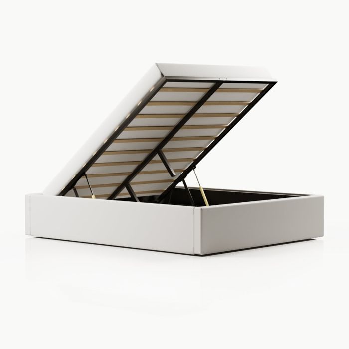 Sommier coffre de rangement Room - Blanc - 180x200