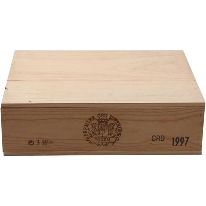 Caisse bois 3 bouteilles Châ