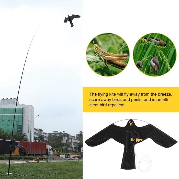 KEL®- 6m cerf-volant effaroucheur répulsif oiseau protégeant cultures fermier cerf-volant répulsif oiseau