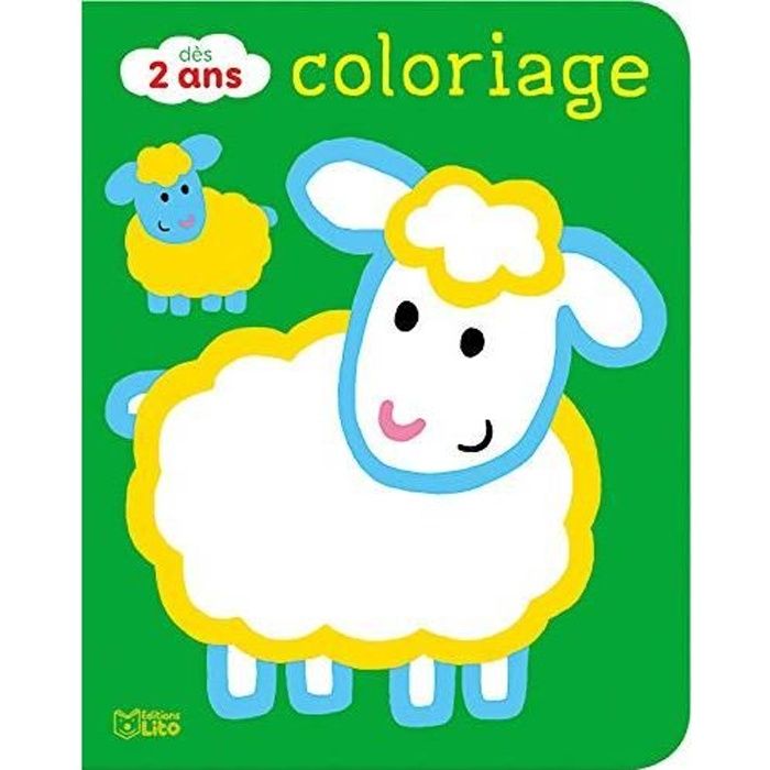 #1633 Coloriages pour les tout-petits : Les animaux de la ferme - Dès 2 ans - 8 pages Format 24x19 cm