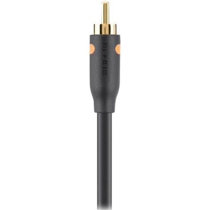 BELKIN Câble Coax M/M - Digital audio RCA - 2 m - Noir/Or