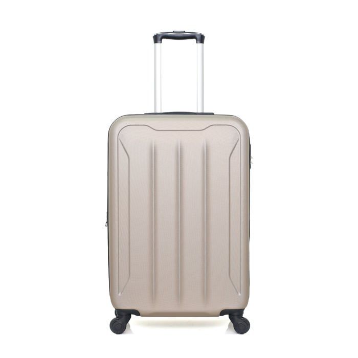 HERO – VALISE WEEK-END - ABS – 65cm – 4 roues – PIRIN-S – BEIGE