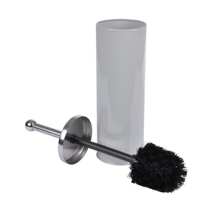 CDaffaires brosse wc metal vitamine gris clair