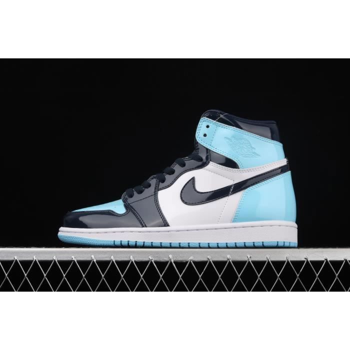 Air Jordan 1 ASG AJ1 Joe 1 All-Star Patent Leather Caroline du Nord Bleu Baskets Montantes Classiques Rétro