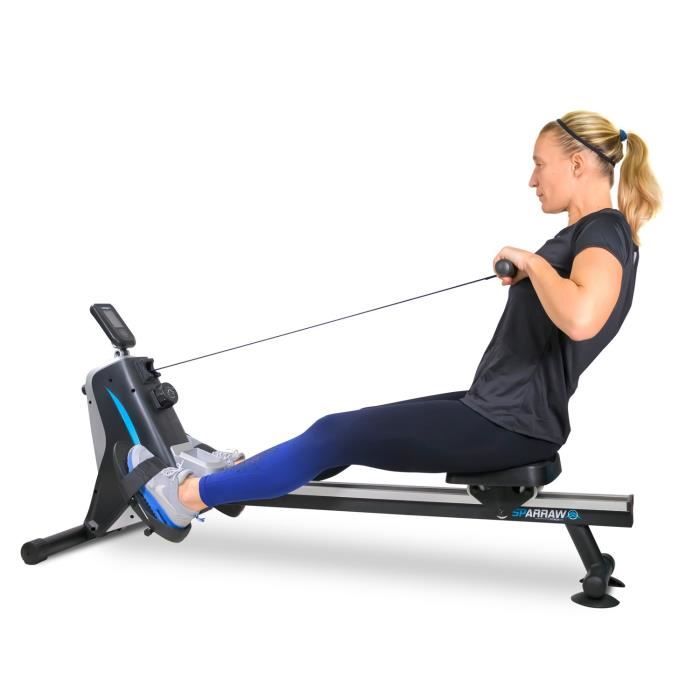 Rameur d’appartement SUPER ROWER Résistance magnétique réglable 8 niveaux