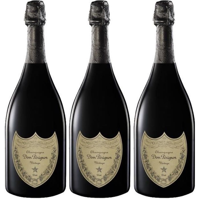 Lot 3 Champagnes Dom Pérignon Vintage 2010 75cl