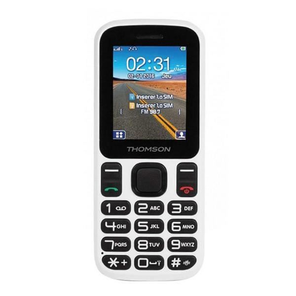 Téléphone portable pour personnes âgées Thomson TLINK T12 1,77' Bluetooth VGA FM Blanc