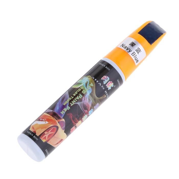 Peinture de Retouche Voiture Stylo Pinceau Effacer Accessoire Moto Auto Plastique Bleu profond