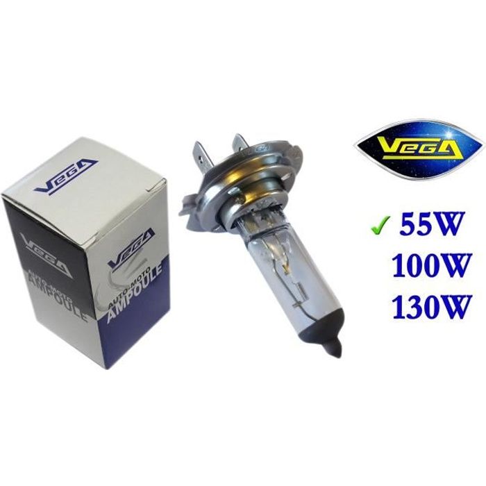 1 ampoule Vega® Halogène 'Maxi' H7 55W PX26d Marque Française Homologuée 12V